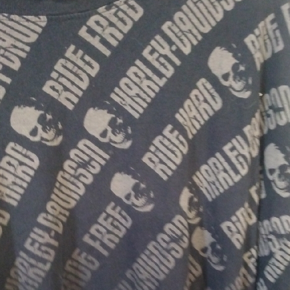 Blue Long Sleeve Graphic Top - Picture 4 of 4